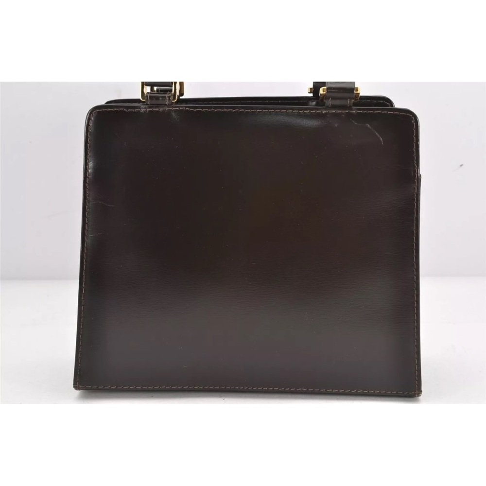 Authentic (certificate attached) Fendi Brown Leather Bag with Glossy Finish
